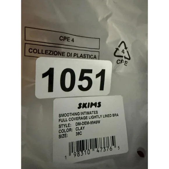 SKIMS Smoothing Full Coverage Bra‎ Clay 38C NWT - Picture 11 of 11
